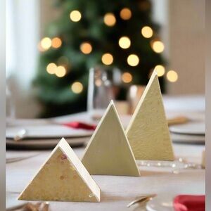 NEW Set of 3 Wood Christmas Trees, Holiday Centerpiece, HANDMADE